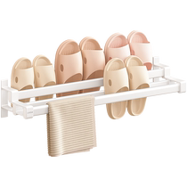 Cabei bathroom slipper rack bathroom punch-free storage rack storage artifact toilet drain wall-mounted towel rack