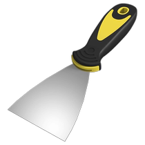 Huile grise Knife Scraping Putty Acier inoxydable Shovel Knife Ash Knife Couteau à feuilles Cleavé Peinture épaissie Shovel Gris Intégral prolifique
