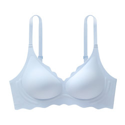 Shu oxygen supports underwear female small breasts gathered anti -drooping pair of milk, no steel ring thin summer, summer no traceless bra