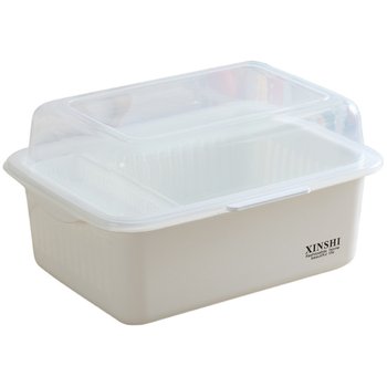 Drain storage box, lid bowl, drying rack, cockroach preventing kitchen