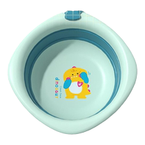 Yings baby washbasin antibacterial newborn baby foot wash basin childrens hanging foldable three-piece set