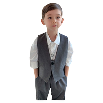 Boys suits and vests western-style boys small suits summer wedding flower girl dresses childrens catwalk costumes