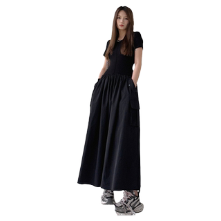 Mu yuzi’s fashionable and versatile workwear skirt is versatile for everyday use