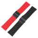 Rubber-coated steel watch strap is suitable for GEYA Great Wall Shanhaiguan/Aerospace joint style barrel-shaped watch accessories