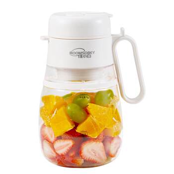 Jiaxiaobai Juicer Portable Cup 12-leaf Knife 1L ຄວາມອາດສາມາດຂະຫນາດໃຫຍ່ເດີນທາງນອກຫມາກໄມ້ແລະຜັກນ້ໍາຈອກປະສົມ