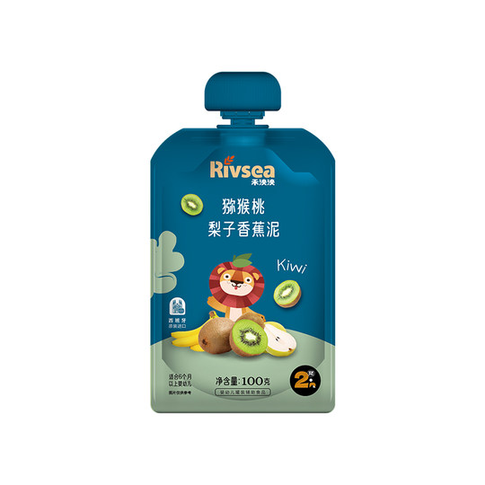 Rivsea Heyangyang Фруктовое пюре Пюре из киви, груши, банана, 100 г, детское питание, прикорм
