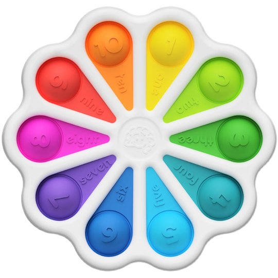 美国Fat brain婴儿手指按压练习板泡泡乐精细动作训练宝宝抓握玩