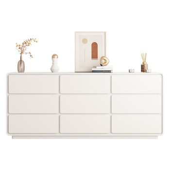 Bedroom solid wood cream wind nine chest of cabinet bed storage