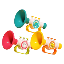 Yellow duck trumpet childrens toy blowing music baby can blow mini harmonica baby trumpet whistle instrument