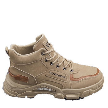 Winter high-top men's shoes british style mid-top workwear martin