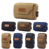 Canvas mobile phone bag men's waist bag wear belt mobile phone case