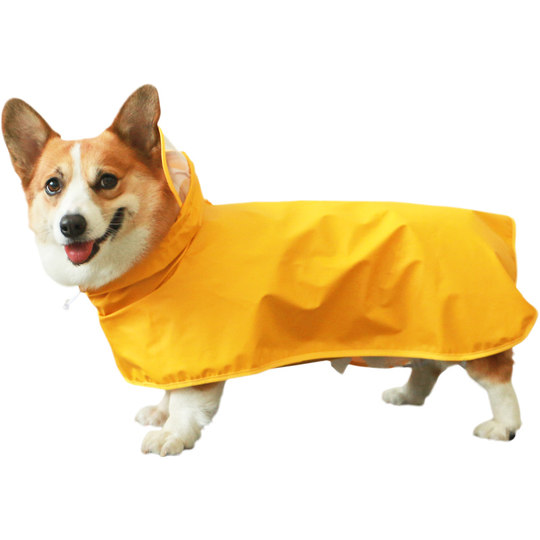 Dog raincoat bellyband waterproof small dog pet supplies