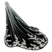 The brides wedding main wedding dress and veil are super fairy-style Korean style long large tail high-end lace veil headpiece