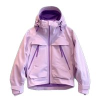 Purple hooded jacket for women spring and autumn new style fashionable and high-end workwear windproof jacket top