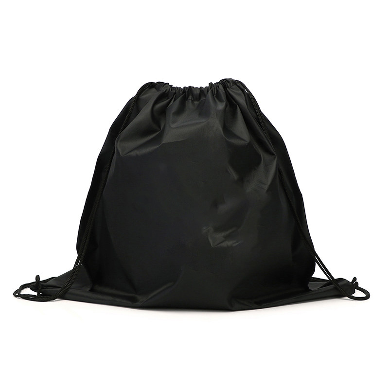 Water-repellent drawstring basketball bag with printable oxford cloth