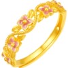 Saturday blessing gold-denominated 5G pure gold ring, gentle and romantic whispering women's ring, pastoral series holiday gift
