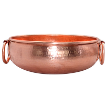 Extra thick copper hot pot induction cooker gas universal mandarin duck copper soup pot old-fashioned Beijing mutton sauerkraut hot pot basin