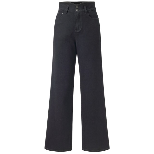 Gloria spring black jeans high waist pants for women