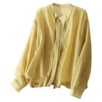 Color JU Meiyunwu high-end sun protection clothing for women spring and summer loose casual baseball uniform temperament light cardigan jacket