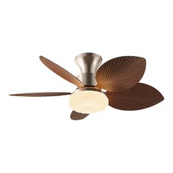 Soyan Vintage-Style Fan Lamp for Bedroom and Study, Retro Silent Eye-Protection Ceiling Light, Simple South Asian Style, Bauhaus New Model