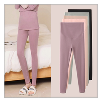 Pregnant women wear autumn trousers inside sherpa leggings autumn and winter velvet thickened trousers cotton wool trousers womens spring and autumn linen trousers
