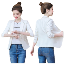 Small Western suit jacket woman 2024 new spring and autumn Korean version slim fit long sleeve career positive dress Fashion Suit Casual