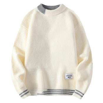 Round neck men's sweater base knitted sweater Round neck men's sweater base knitted sweater