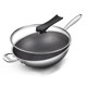Stainless steel wok, non-stick wok, induction cooker, special household uncoated gas stove pot, honeycomb cooking