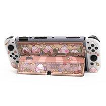 Mona MagiNear switch protective cover Nintendo protective shell switcholed split host hard shell pluggable base blush rabbit department store ns handle soft shell accessories
