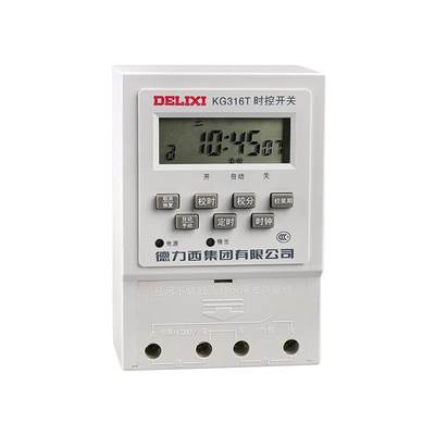 Delixi time-controlled switch timer street lamp 220v time-controlled time 380V controller kg316t microcomputer