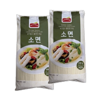 South Korea imported Asian mom thin noodles 900g * 2 packs fried soybean noodles soup noodles hot dry noodles