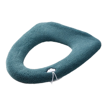 Household toilet seat for all seasons universal toilet seat winter enlarged toilet seat pad thickened with carrying gloves 1393