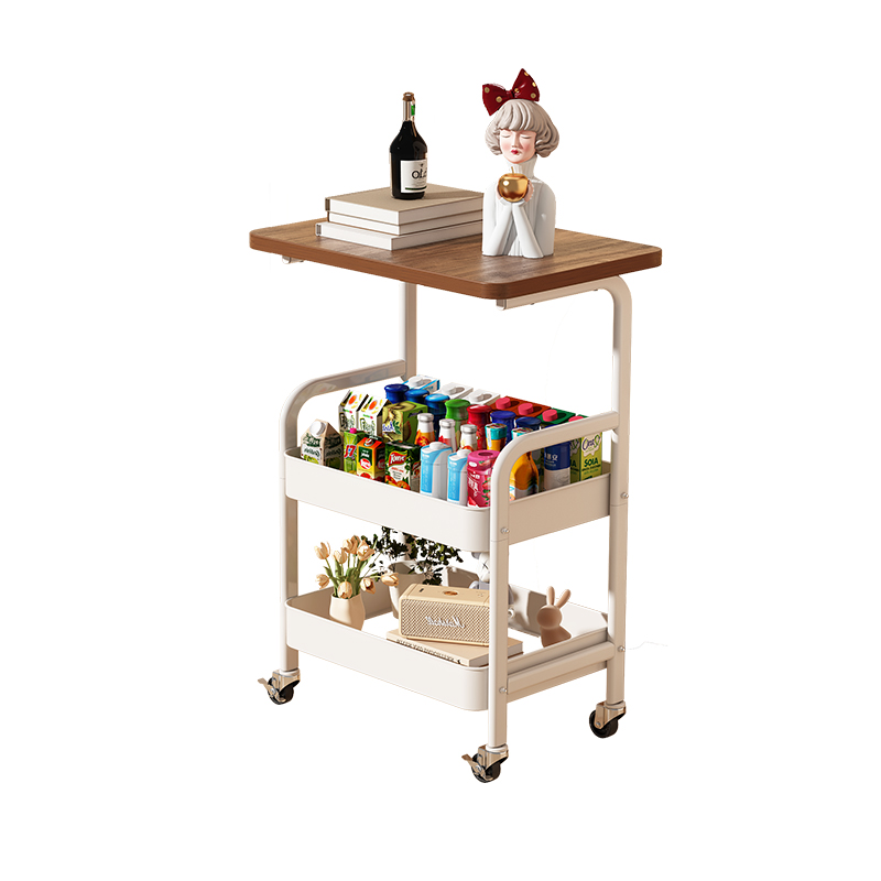 Little cart lathe movable snack storage rack