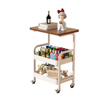 Little cart lathe movable snack storage rack