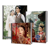 Crystal photo album customized high-end photo studio wedding photo album production of wedding photos truth-telling album souvenir album