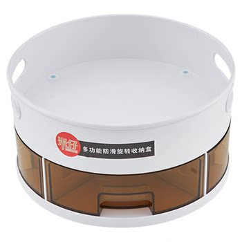 Rotating seasoning storage rack kitchen countertop multi-functional salt soy sauce bottle can seasoning storage supplies household items