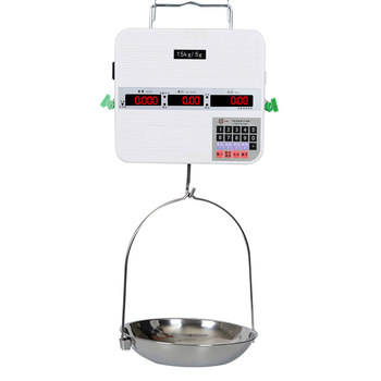 Zhongzi brand 30kg hanging scale seafood scale with plate stainless steel port weight 15kg hook electronic scale aquatic hanging scale