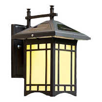 Solar wall lamp Chinese style home outdoor outdoor terrace garden villa waterproof led garden light 1713