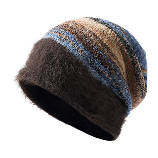 2025新款帽子堆堆帽女针织毛线帽冷帽冬季保暖加厚秋时尚洋气女士