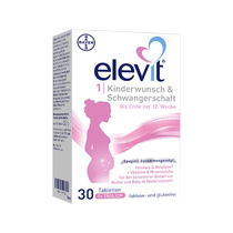 German version of elevit 1-stage pregnancy preparation for pregnant women with active folic acid vitamins 30 tablets in the early stages of pregnancy