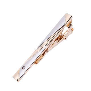 Gift box gold simple men's and women's pin tie clip