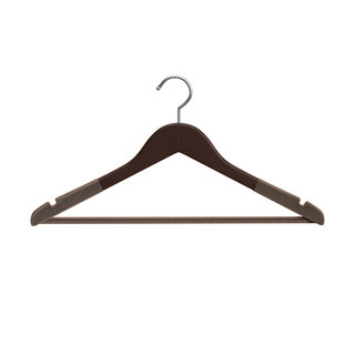 Solid wood hanger home hanging clothes non-slip seamless clothes hanging wardrobe wooden hanger hanging clothes rack clothing store clothes support