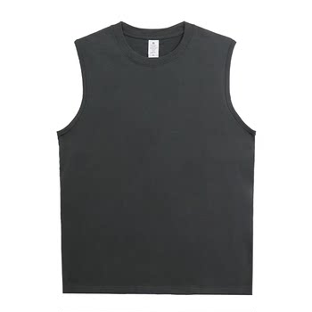 ກິລາສີແຂງ vest ຜູ້ຊາຍ summer sleeveless ວ່າງ trendy ຍີ່ຫໍ້ອອກກໍາລັງກາຍ Xinjiang ຝ້າຍບໍລິສຸດ vest ບ້ວງເສື້ອທີເຊີດ