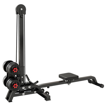 Multifunctional dumbbell rowing machine for home fitness and foldable
