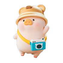 (52TOYS) Canned Pig LuLu Travel Series Blind Box Trendy Toy Figure Ornament Trendy Gift