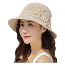 Sun hat womens summer outdoor travel versatile sun protection hat Japanese style small fresh natural style flower fisherman hat basin hat