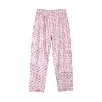 ອາຍຸກາງແລະຜູ້ສູງອາຍຸ pure cotton pajamas 100% cotton plus fat plus size floral home trousers air-conditioned long trousers for mom in autumn