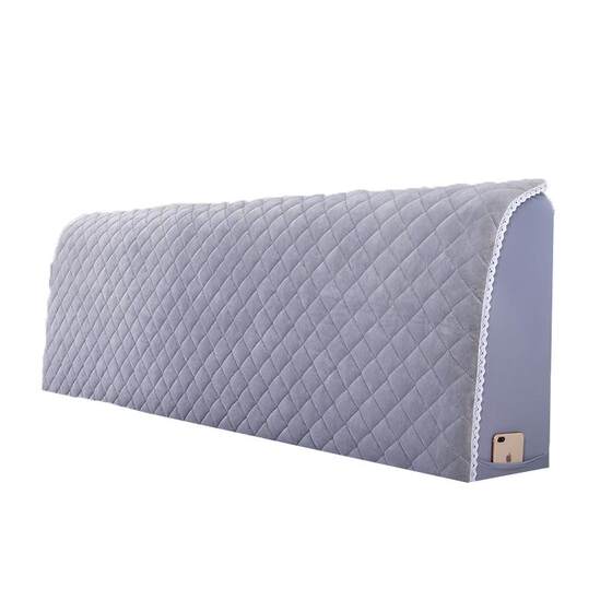 Universal all-inclusive curved elastic bed head cover