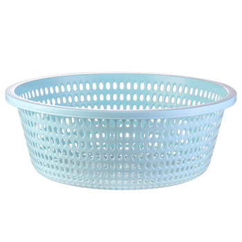 Household thickened plastic drain basket vegetable basket bowl and chopstick fruit drain basket round hollowing increase mostly use washing sieve