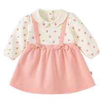 (Same style in the mall) David Bella Childrens Clothes Girls Dress 2024 Autumn Baby Princess Dress Girls Dress